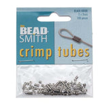 Gunmetal Crimp Beads Tubo 2 x 2 mm (100)Beadsmith