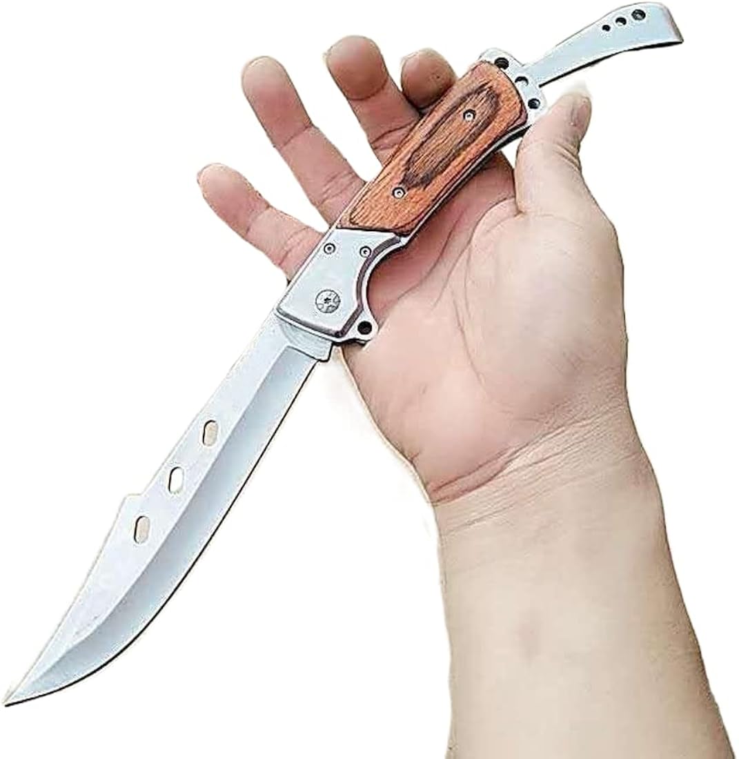 Cuchillo de bolsillo plegable de acero inoxidable