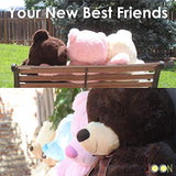 JOON Oso de peluche enorme, color rosa