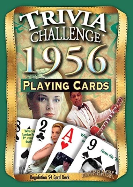 flickback 1956 Trivia Juego de cartas: 60th cumpleaños