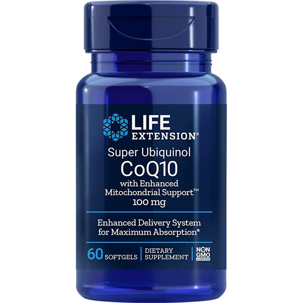 Suplemento Ubiquinol Coq10 con soporte mitocondrial 60 und