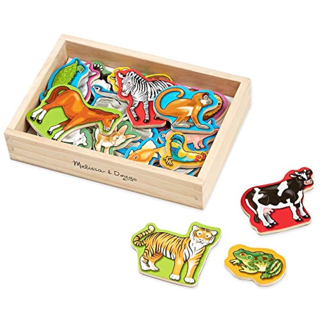 20 imanes de madera Melissa & Doug Multicolor