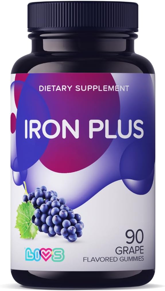 Suplemento Iron Plus Gummy Vitamina Hierro con vitamina C
