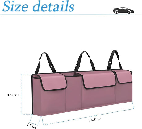 Organizador de Maletero AUCELI, Impermeable, 4 Bolsillos, Grande