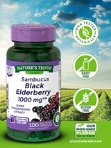 Nature's Truth - Cápsulas de saúco (1000 mg, 100 unidades)