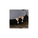 Aretes de aro chapado en oro de 14 quilates para mujer