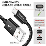 [Paquete de 5] Cable cargador USB tipo C de carga rápida