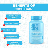 Suplemento para el cabello para crecer más rápido