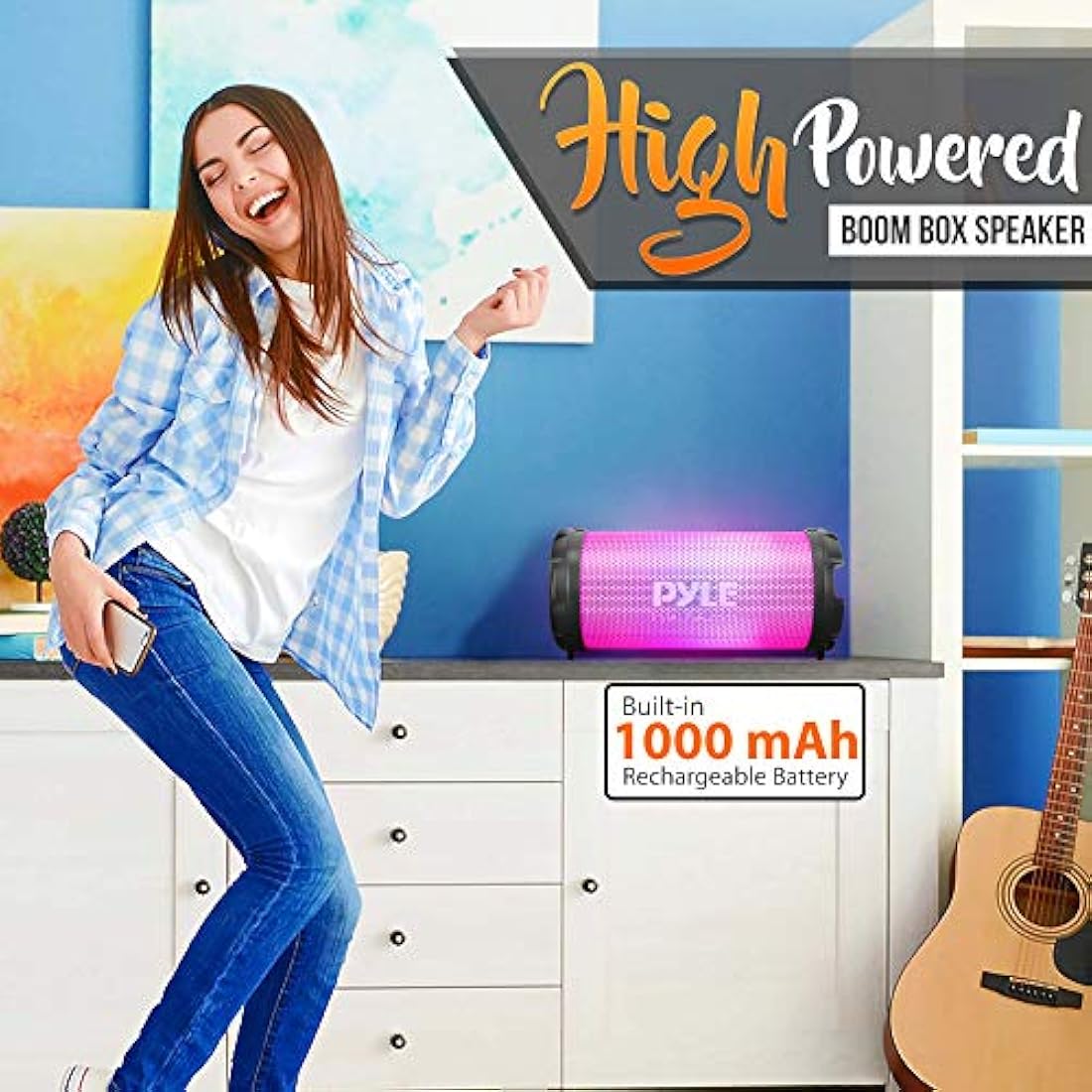 Parlantes Portátiles inalámbrico PYLE-HOME PBMSPRG3