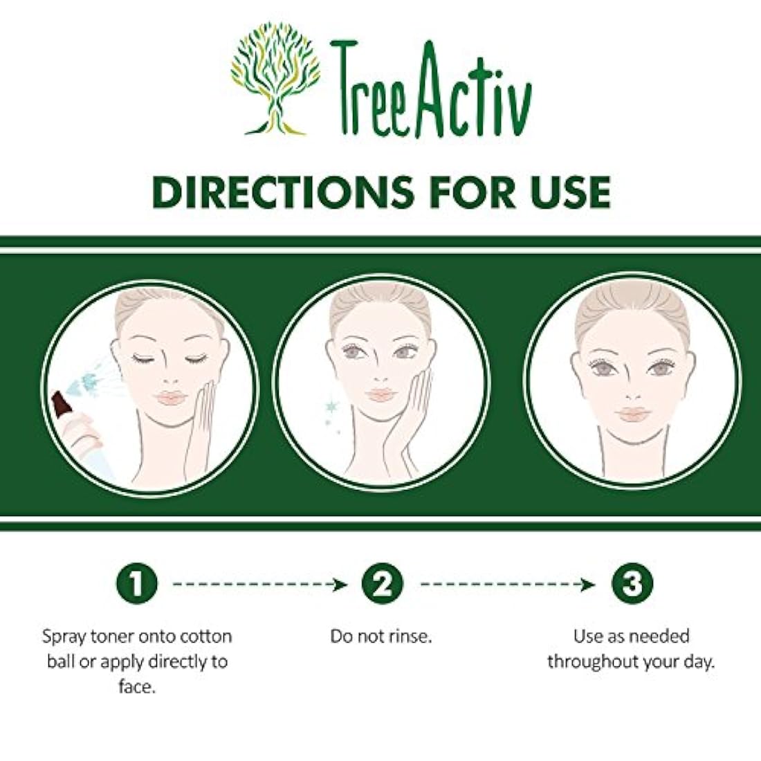 Tóner de equilibrio  hidratante facial para la piel