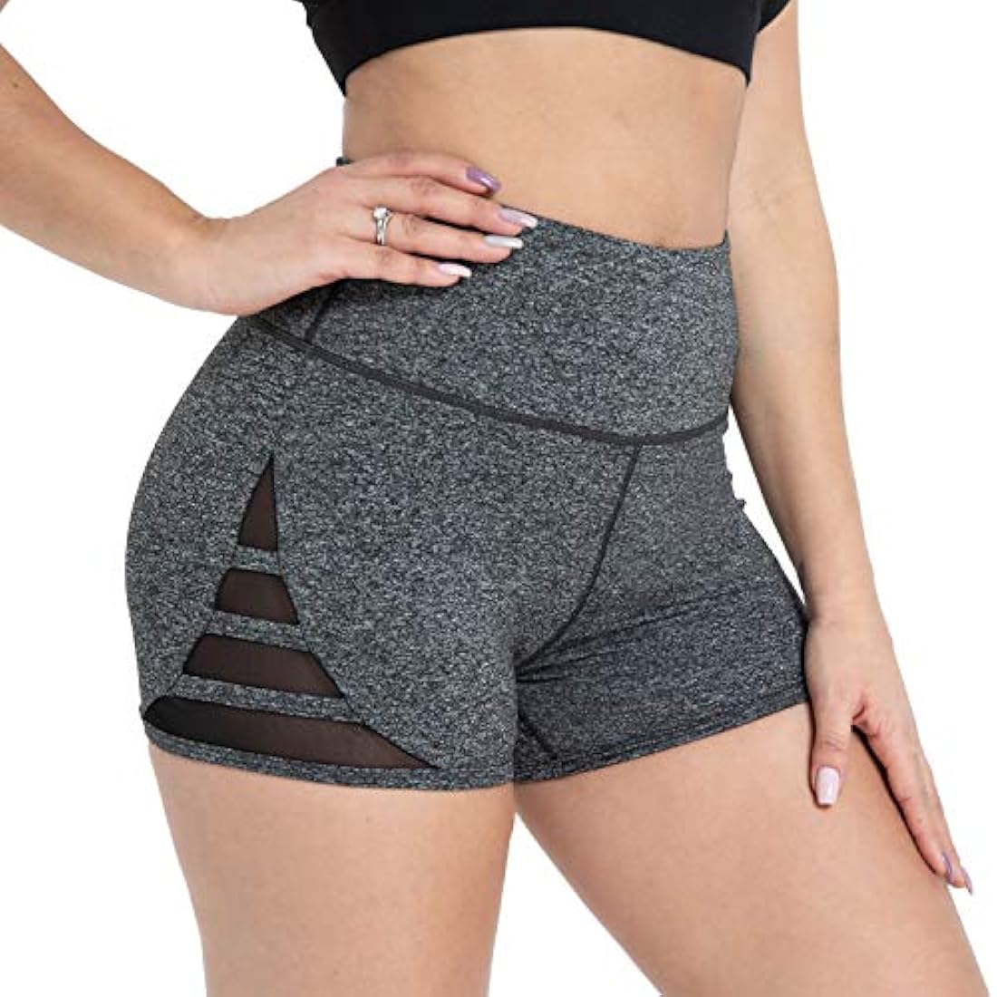 Shorts,Pantalones cortos de yoga de cintura alta para correr