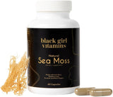 Vitaminas para mujeres negras - Cápsulas de musgo marino irlandés 500 mg, soporte inmune