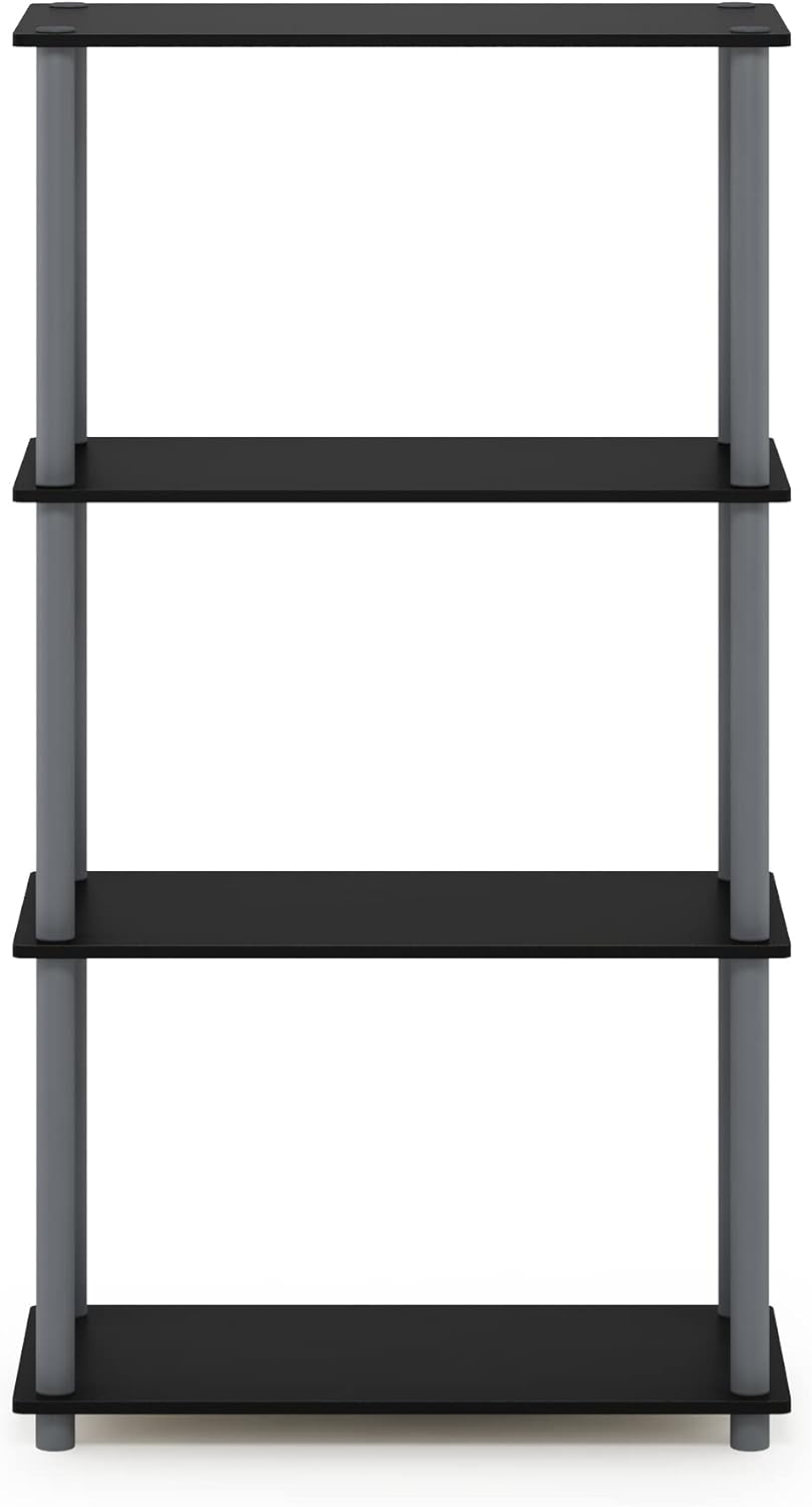 Estante Multipropósito 4 Niveles Furinno - Modelo 99557BK/GY