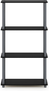 Estante Multipropósito 4 Niveles Furinno - Modelo 99557BK/GY