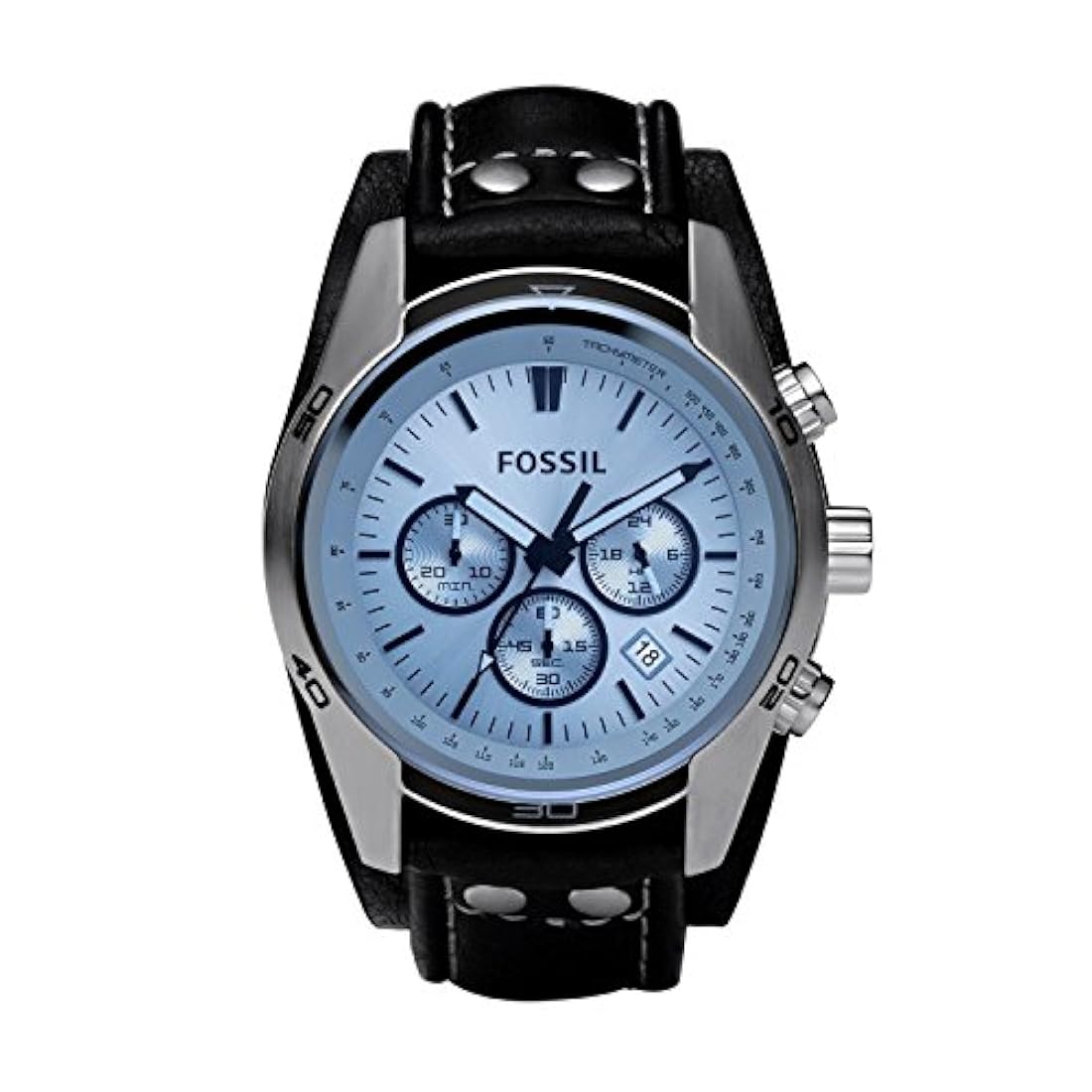 Reloj de pulsera casual de cuarzo acero inoxidable y cuero