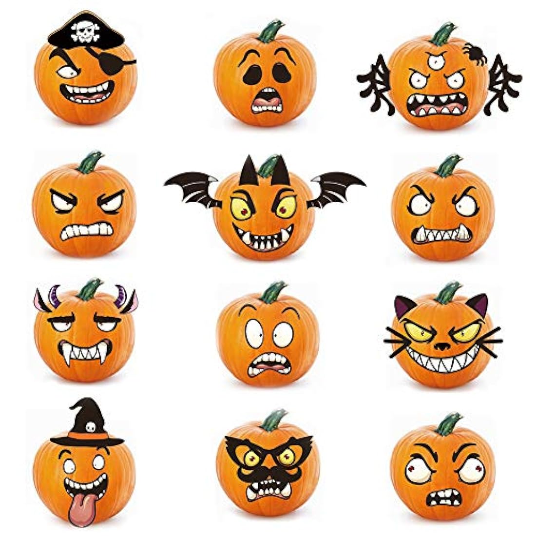 XJF calabaza de Halloween Kit de decoración pegatinas