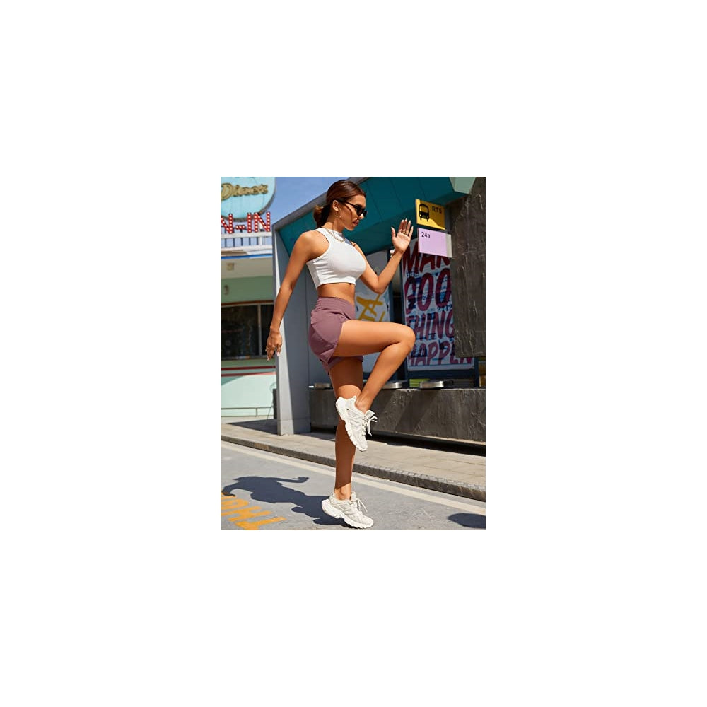 Shorts cortos deportivos de cintura para mujer talla XL