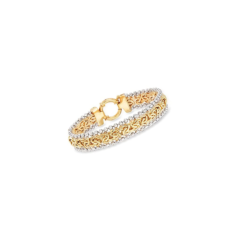 Pulseras y tobilleras Brazalete bizantino de plata esterlina