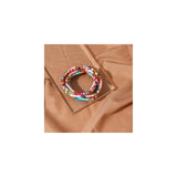 Pulseras y tobilleras de cuentas de colores para mujer