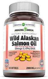 Increíble aceite de salmón salvaje de Alaska Omega