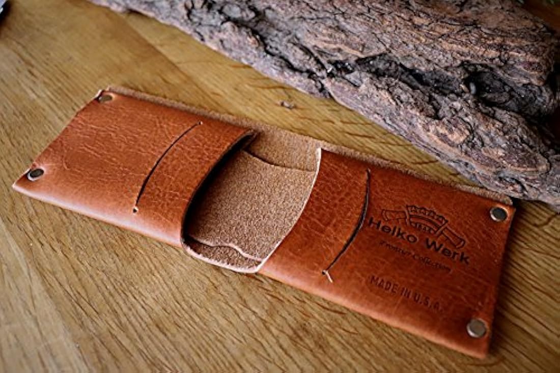 Billetera plegable de piel para hombre