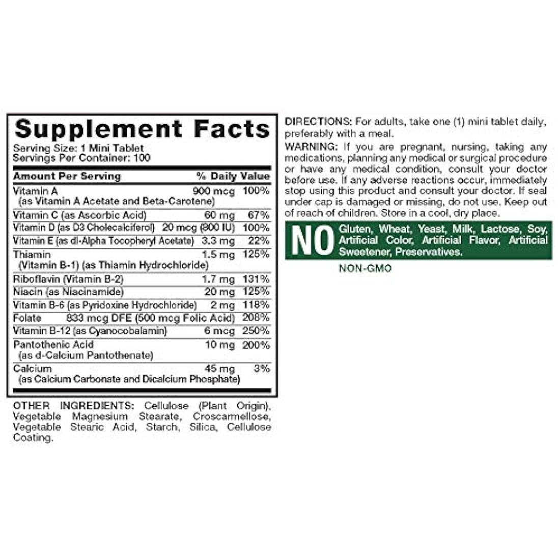 Truth Uno diario de la naturaleza Multivitamin Value Tamaño 100 Count, 1, 1