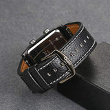 Reloj de piel para hombre con 3 zonas horarias Lancardo