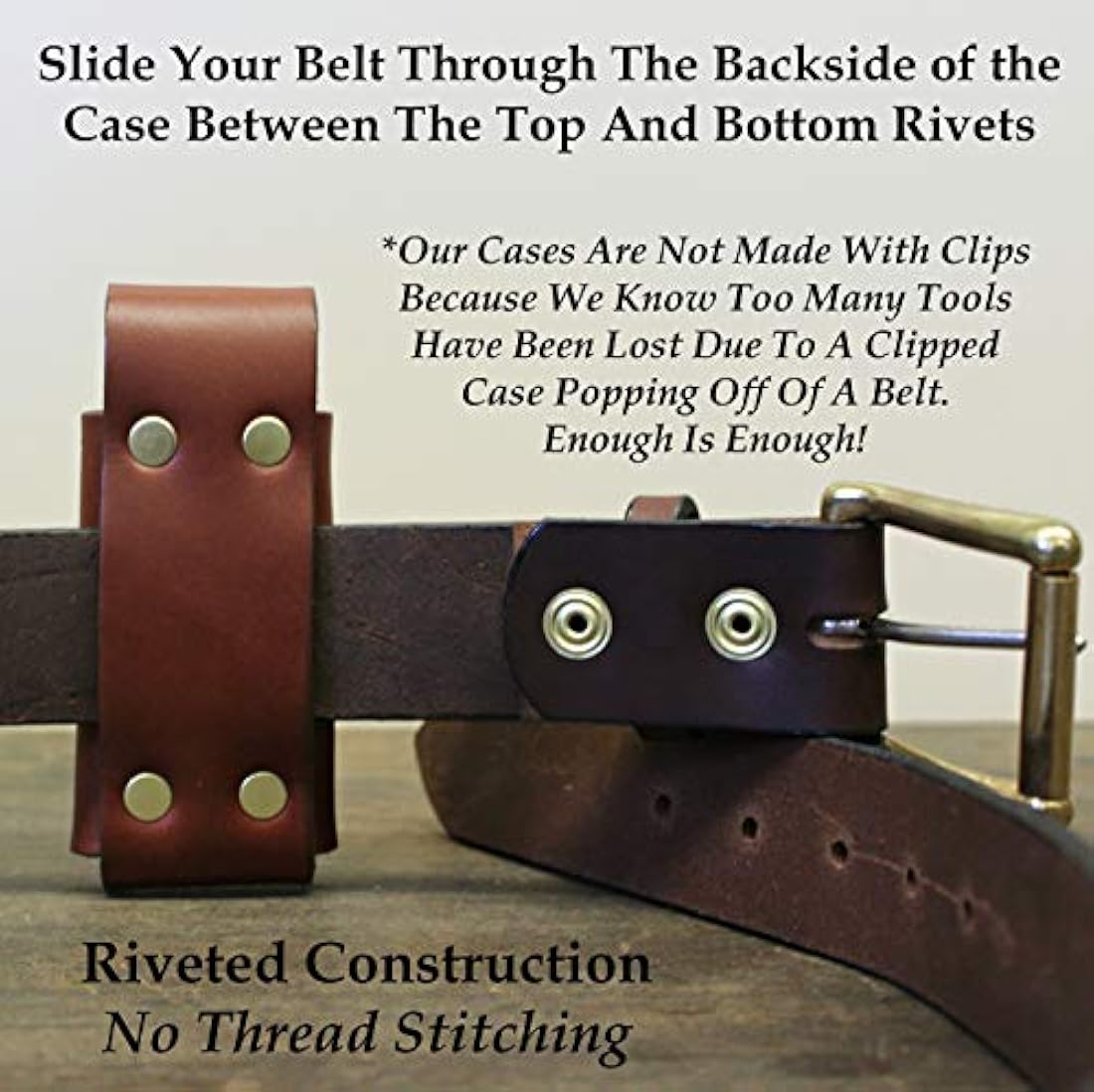 American Bench Craft - Funda de piel remachada para Gerber