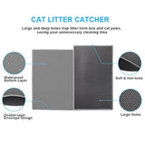 Alfombrilla para arena de gato, 30 x 24 pulgadas