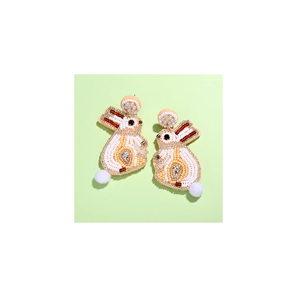 Aretes de cuentas de Pascua para mujer