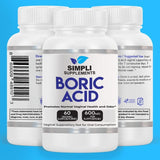 60 supositorios de ácido bórico  Tratamiento natural