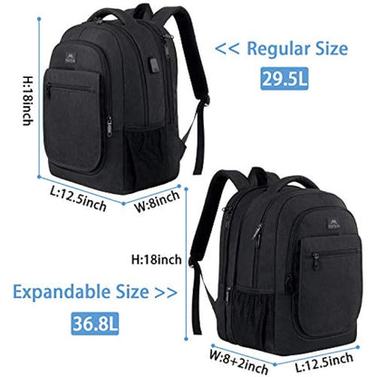 Morrales Mochila de viaje para hombres mochila expandible