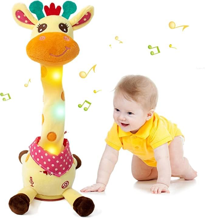Jirafa de Peluche Emoin: Musical, Interactiva, Canta 10 Canciones