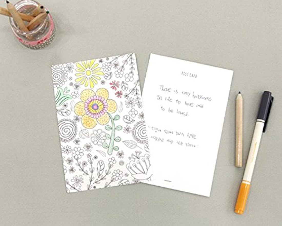 tarjetas de papelería para colorear para adultos