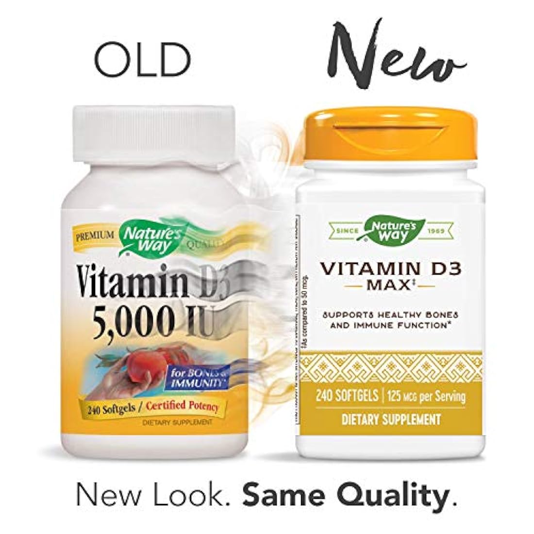 Nature's Way Vitamina D3 Max, 125 mcg por porción, 240 cápsulas blandas