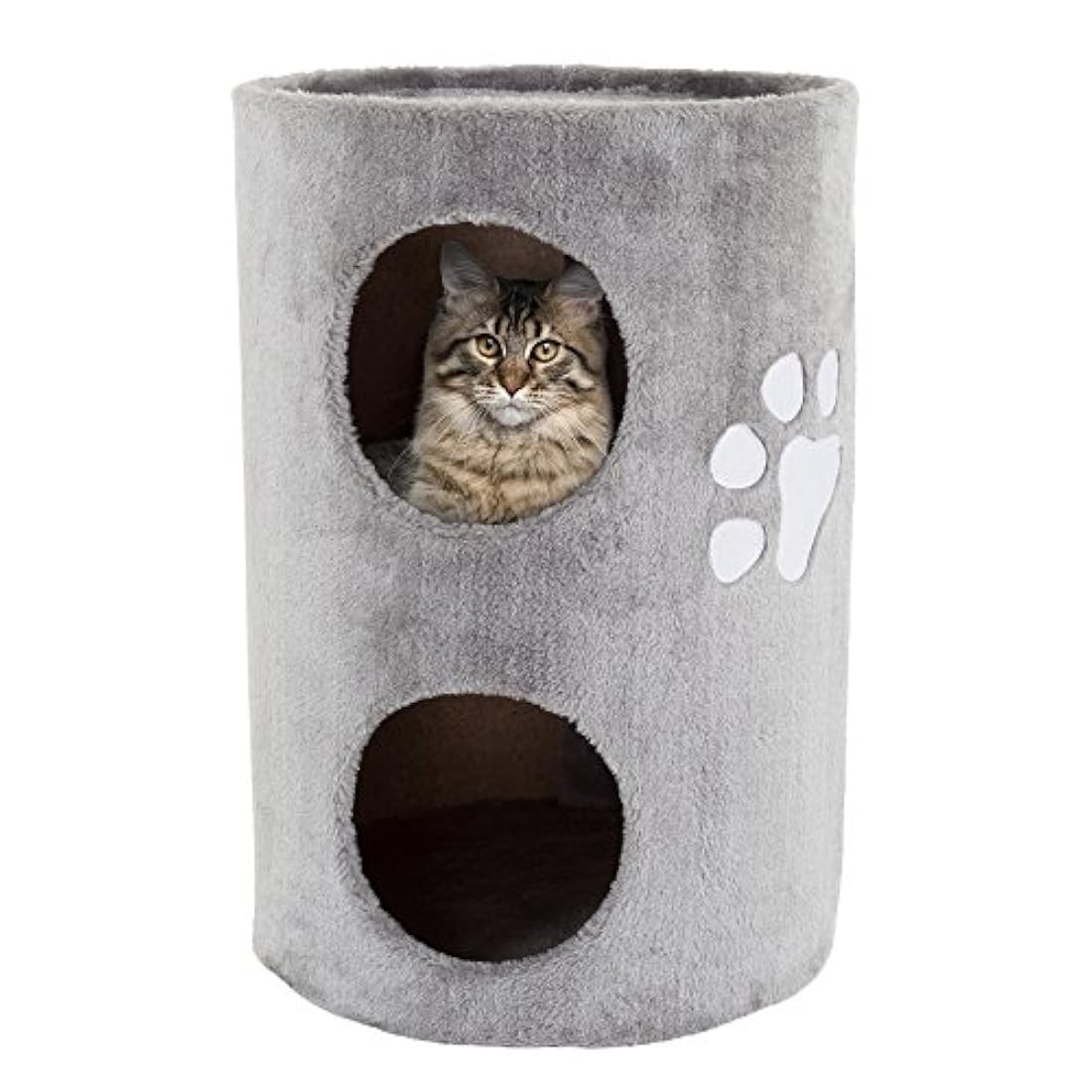Condo para gatos 2 pisos doble agujero con superficie