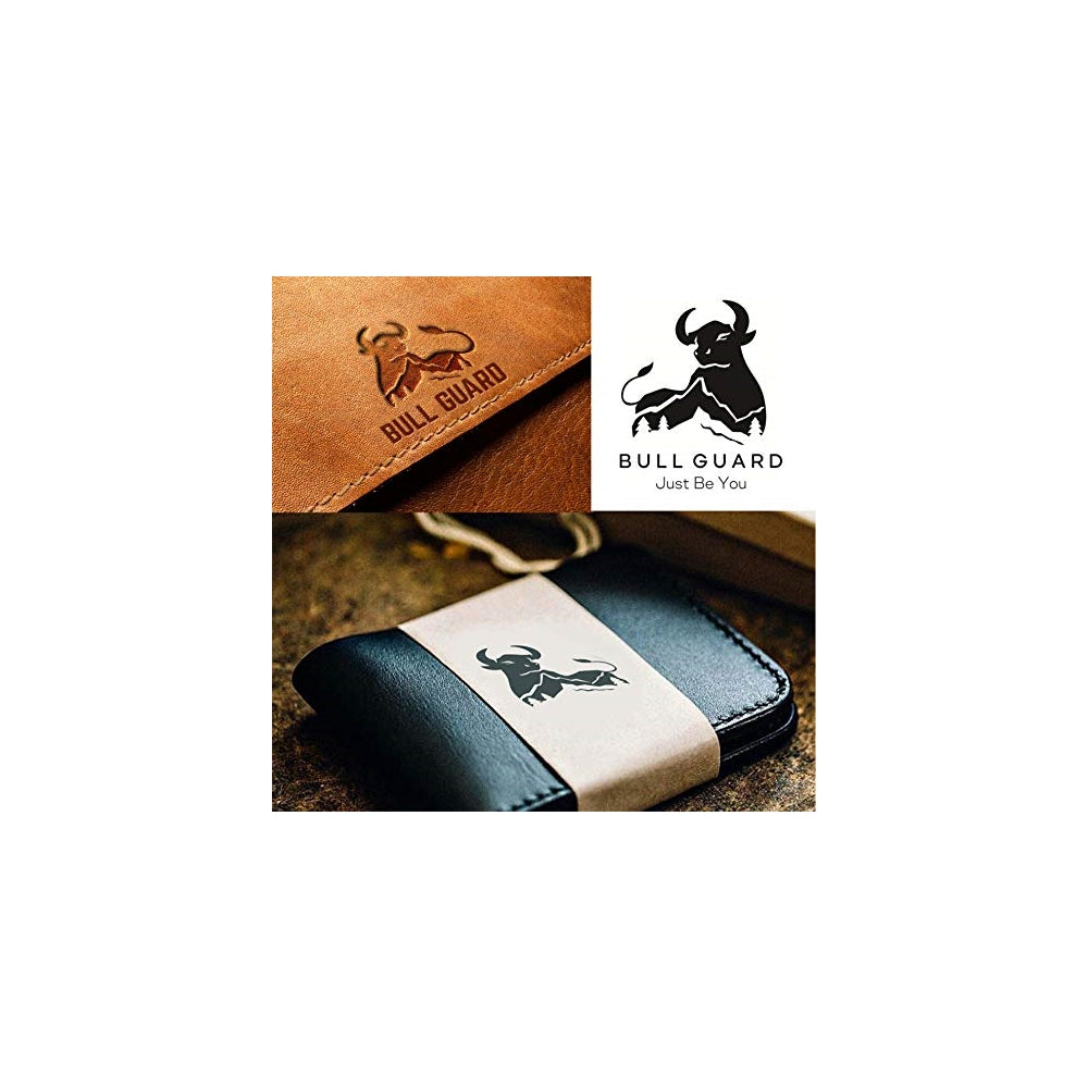 Billetera de cuero para hombre, color café