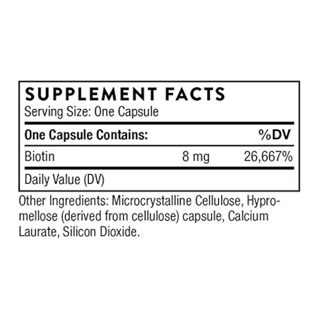 Biotina 8-Vitamina B7 Biotina para cabello sano uñas y piel