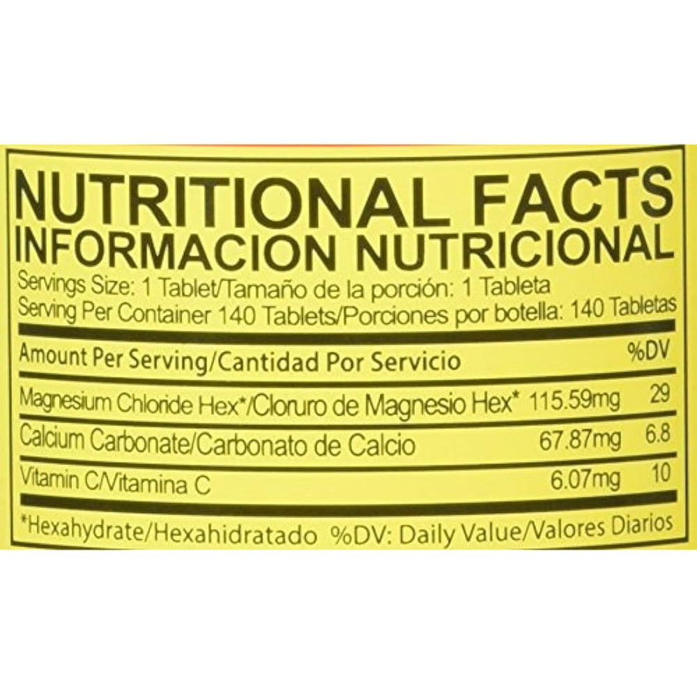 Cloru-Mag Plus - Cloruro de magnesio - 140 tabletas
