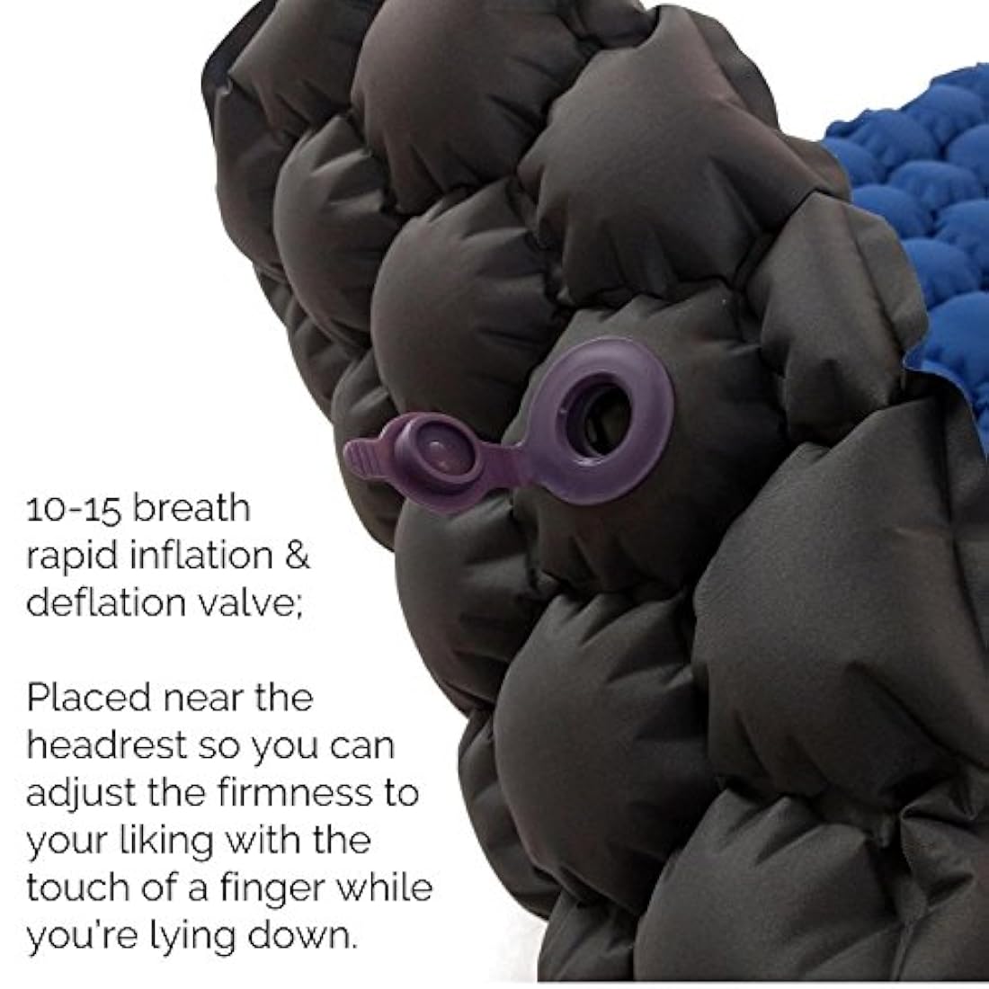 Colchoneta de dormir hinchable ultraligera con diseño
