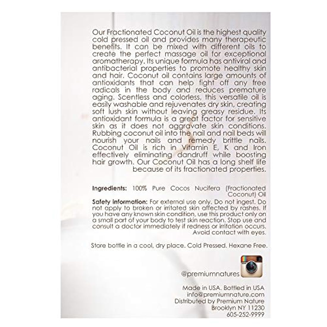 Aceite de coco fraccionado para masaje