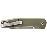 Cuchillo de bolsillo fusible hoja de borde plano salvia