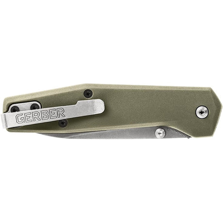 Cuchillo de bolsillo fusible hoja de borde plano salvia