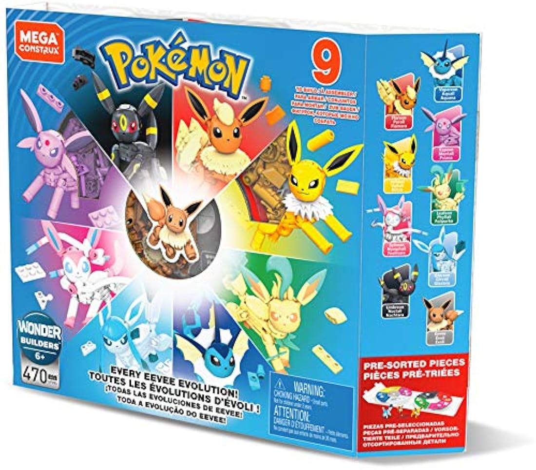 Pokémon Mega Construx ¡Cada Evolución de Eevee!
