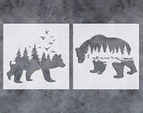GSS Designs - Plantilla diseño de oso para pared (12x12)