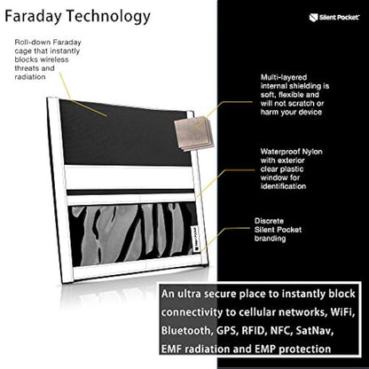 Silent Pocket Nylon de bloqueo de señal a prueba de agua