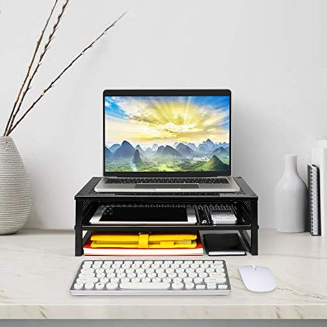 Soporte para monitor de 2 niveles