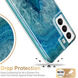 ESDOT Funda para Samsung Galaxy S22 Plus, grado militar, prueba de caída de 21 pies, resistente con diseños de moda para mujeres y niñas, funda protectora para Galaxy S22+ Plus 6.6 pulgadas, color gema ágata
