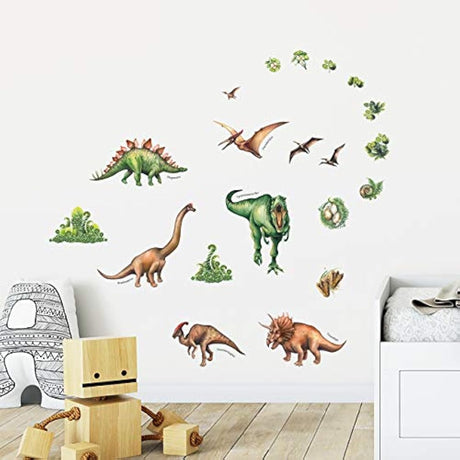 vinilo de pared con diseño de dinosaurio