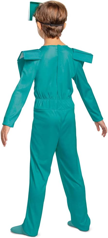 Disfraz Jumpsuit Minecraft Armor Niños, Grande (10-12)